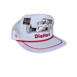 Vintage DieHard Indy 500 Racing Trucker Hat 80s Sears Raynor Team Snapback